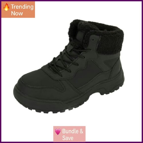 Women's Waterproof Winter Snow Boots Non-Slip Hiking Outdoor Shoes - Picture 2 of 7